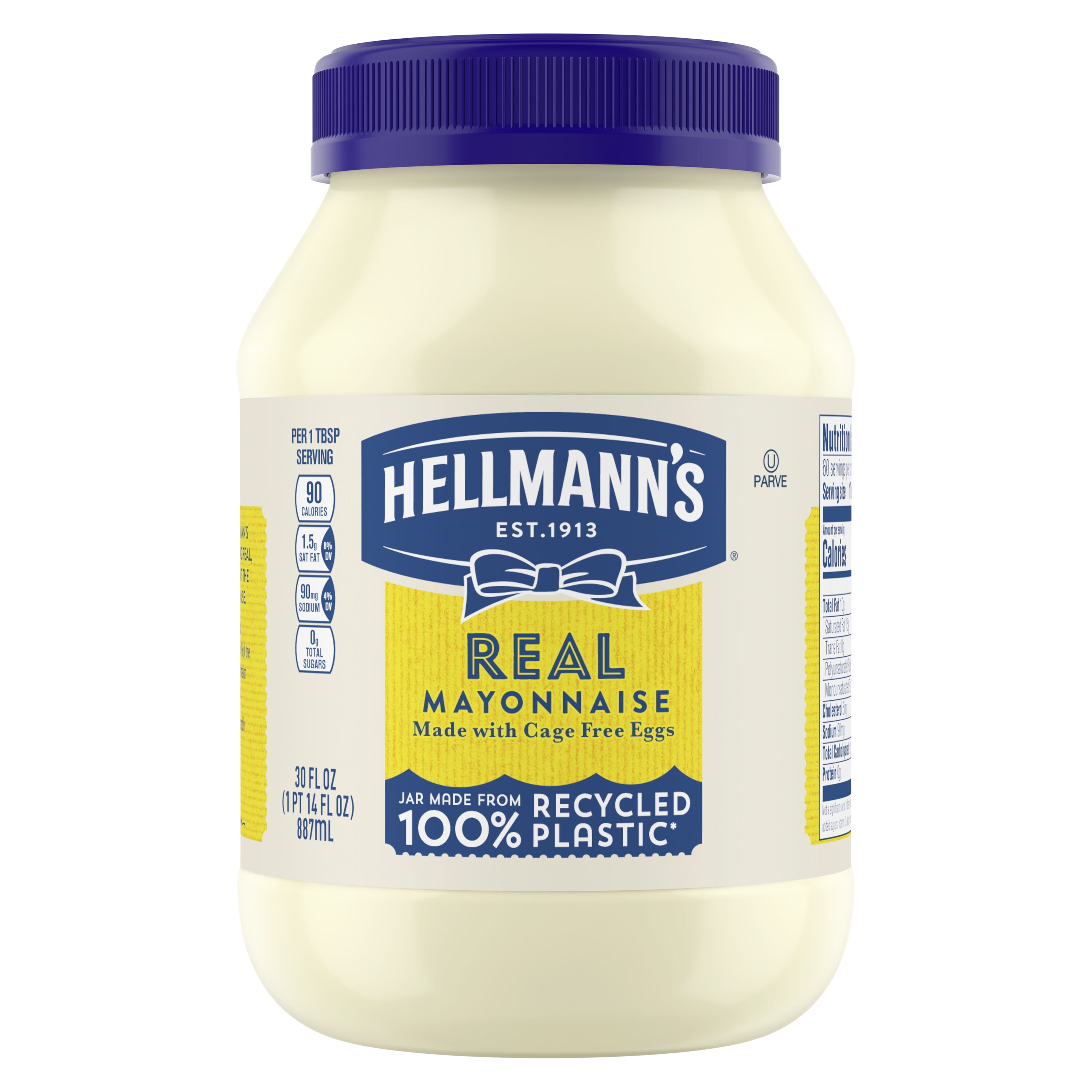 Hellmann's Real Mayonnaise, Creamy Condiment Spread, 30 oz Jar
