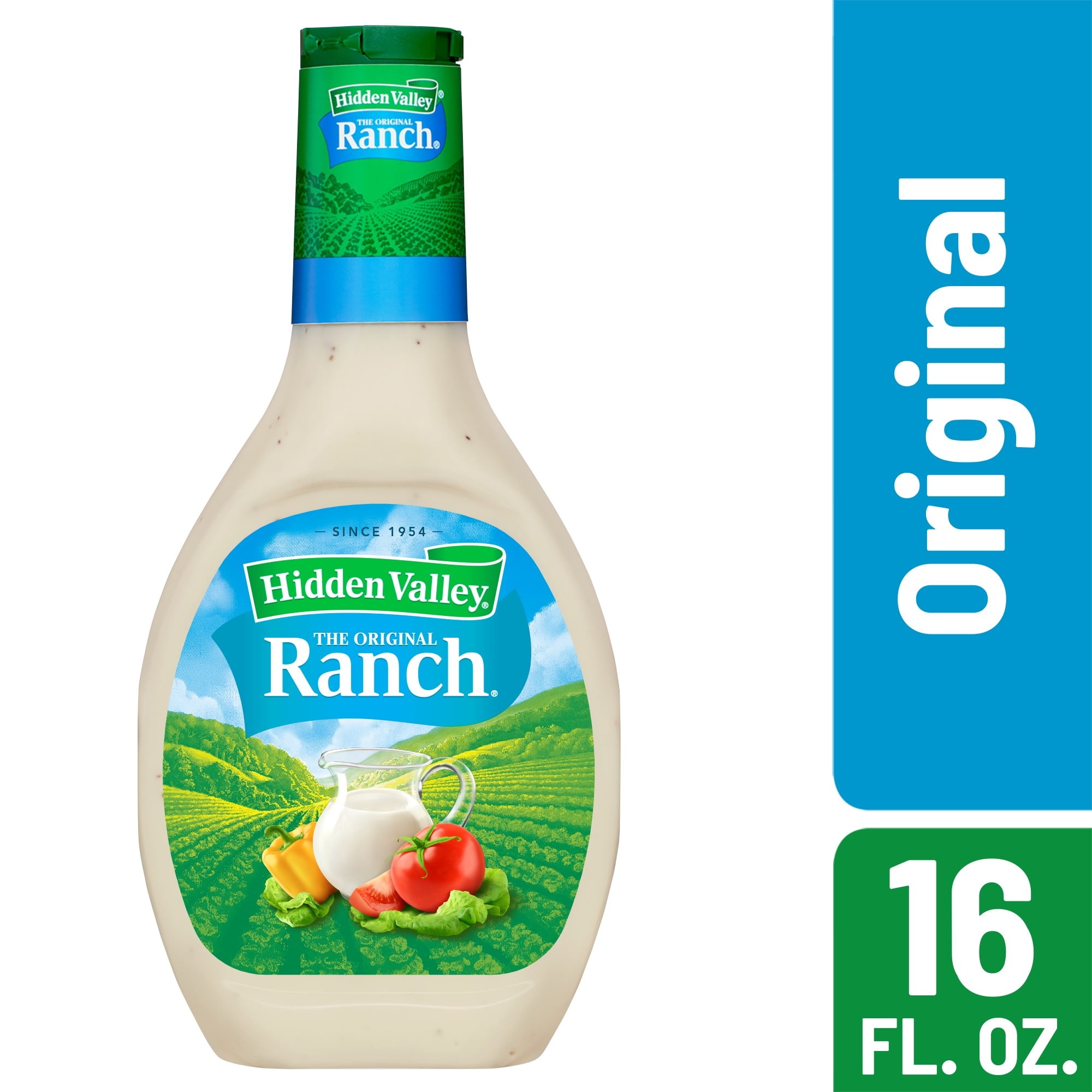 Hidden Valley Original Ranch Dressing, Creamy Salad Dressing & Dip, 16 oz Bottle