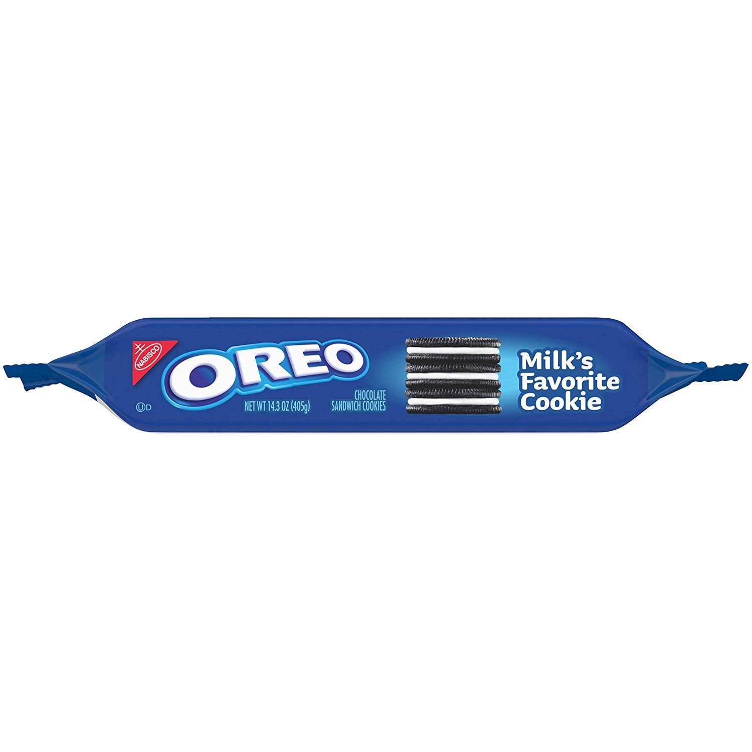 Oreo Chocolate Sandwich Cookies, Creme Filled Cookies, 14.3 oz Pack
