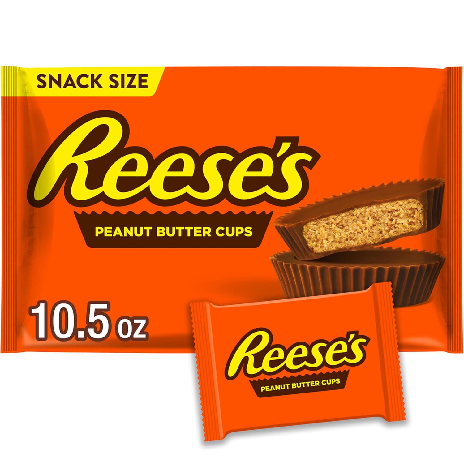 Reese's Peanut Butter Cups, Milk Chocolate & Peanut Butter, 10.5 oz Family Pack